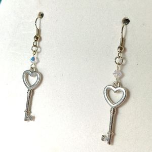 Swarovski Key Earrings